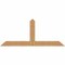 Ekena Millwork Portland Timber Gable Bracket, Western Red Cedar, 72"W x 30"H x 3 1/2"D x 5 1/2"F, 10/12 Pitch GBW072X30X0406POR00SWR - alternate 1